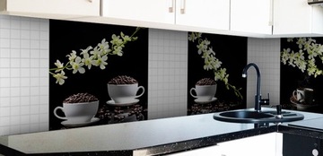 Кухонное стекло 60х60, панель из закаленного стекла