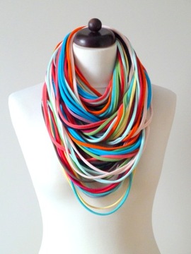 ЗАМОТКА ТРИКОТАЖНОЕ ОЖЕРЕЛЬЕ ИЗ ХЛОПКА 47 ЦВЕТОВ