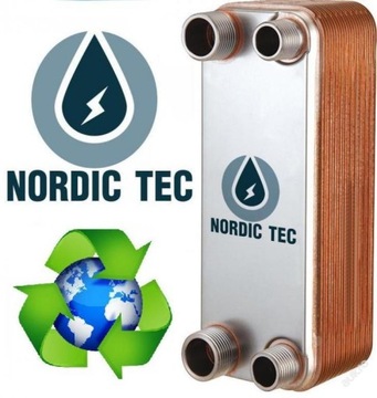 Пластинчатый теплообменник NORDIC TEC 32 40 кВт 1 дюйм с изоляцией