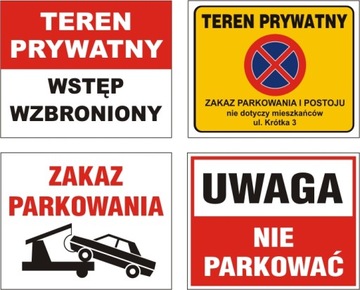 ПРЕДУПРЕЖДАЮЩИЕ ТАБЛИЧКИ: парковка запрещена, 20х30см, ПВХ.