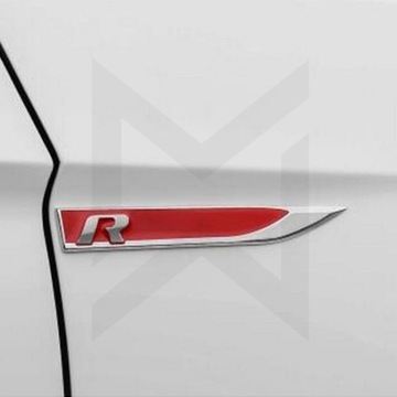 ЭМБЛЕМА VW RLINE R LINE ЗНАЧОК НА КРЫЛЕ МЕТАЛЛ ХРОМ GOLF MK VI VII!