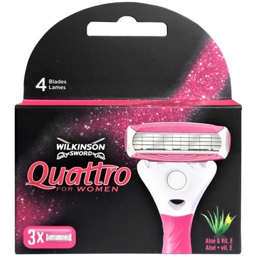 WILKINSON Quattro для ЖЕНЩИН машина + 3 вставки