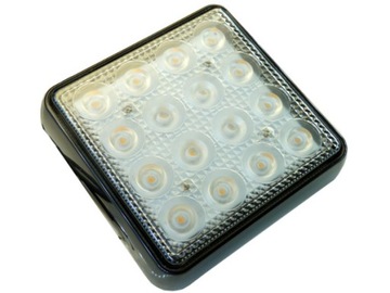 mocna 16 Lampa LED 12x12cm wsteczny cofania 12v 24