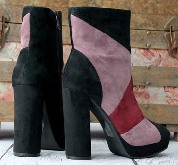 ЗАМШЕВЫЕ ЖЕНСКИЕ БОТИНКИ НА ПЛАТФОРМЕ