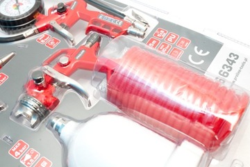 НАБОР ПНЕВМАТИЧЕСКИХ ПИСТОЛЕТОВ СО ШЛАНГОМ 5 ШТ, PROLINE, CE 66343