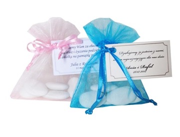 фото ориг. №2, Covers з organza sack organza 10x13 communion - 10 pcs. golden