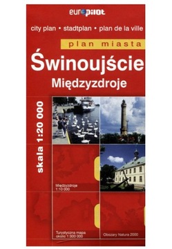 ŚWINOUJŚCIE MIĘDZYZDROJE 1:20 000 PLAN MIASTA MAPA