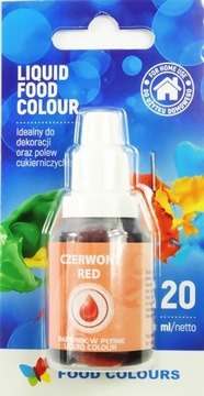 BARWNIK SPOŻYWCZY W PŁYNIE CZERWONY 20 ML
