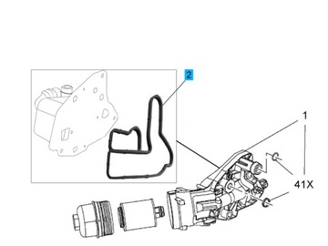 ПРОКЛАДКА МАСЛЯНОГО ОХЛАДИТЕЛЯ OPEL ASTRA J 2.0 CDTi