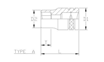 BOXO NASADKA TORX E7 1/4'' STAL CR-V