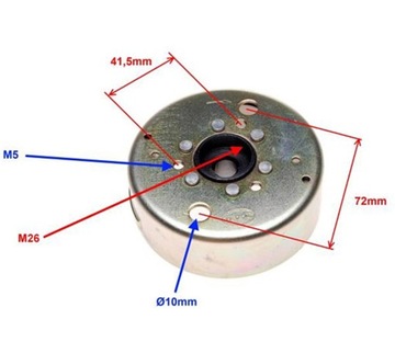 Магнитное колесо Magneto 2T QUANTUM KEEWAY ROMET 2T