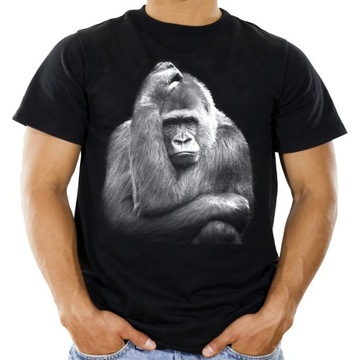 Koszulka z szympansem małpą t-shirt szympans HQ XL