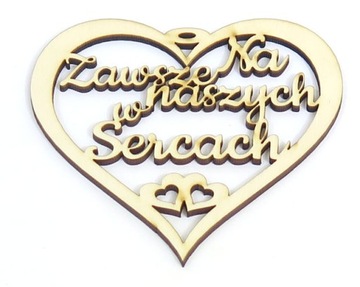 OZDOBA ZE SKLEJKI Na Zawsze w naszych Sercach WK76