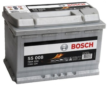 АККУМУЛЯТОР BOSCH SILVER S5 77AH 780A 77 AH P+ НОВАЯ МОДЕЛЬ!