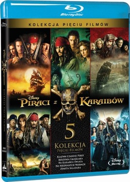 Piraci z Karaibów - PAKIET 5 filmów [5xBlu-ray]