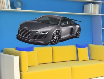 НАКЛЕЙКИ на стену автомобили Audi R8 70х33 см