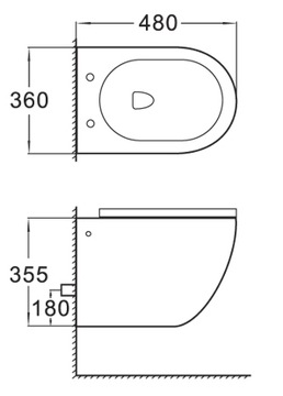 КАРКАС УНИТАЗА GROHE MEXEN LENA СИДЕНЬЕ БЕЗОБЕДНОЕ ИЗ ДЮРОПЛАСТА