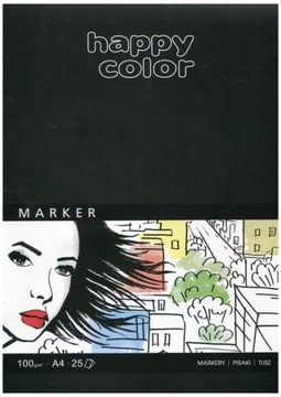 Blok do markerów HAPPY COLOR A4 100G 25 ark