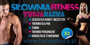 Baner reklamowy Reklama - Siłownia Fitness