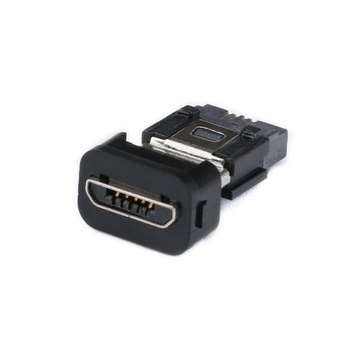 5 шт., черная вилка, разъем MicroUSB, 5 контактов.