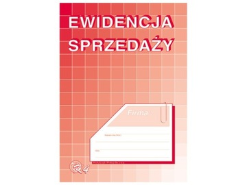 Druk EWIDENCJA SPRZEDAŻY książka K4 A5 Dr8