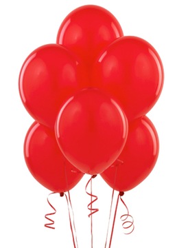 Balony Pastelowe CZERWONE Sylwester Urodziny Wesele Ślub 11 cali 100szt.