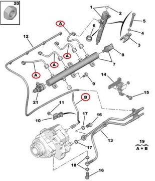 ТРУБКИ ВПРЫСКА JUMPER III BOXER III DUCATO OE 3.0 JTD HDI IVECO ORYG