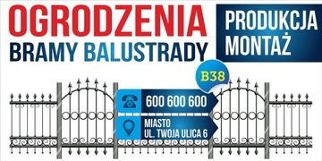 Baner Reklama - Usługi brukarskie 2,5x1,25m Szyld