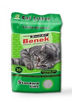 Наполнитель для кошачьего туалета Super Benek Zielony Las 25л