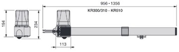 Привод для распашных ворот CAME KRONO STANDARD SET