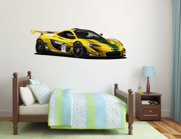 НАКЛЕЙКИ НА НАСТЕНУ «Автомобили McLAREN» 70x23 см