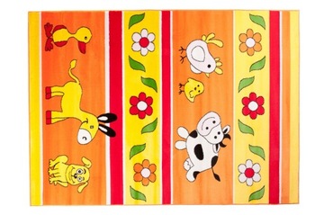 DYWAN FUN KIDS 140x190 DZIECI Pies Krówka Kurka 8o