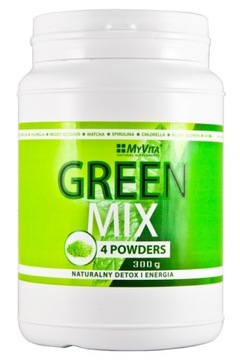 CHLORELLA SPIRULINA MATCHA MŁODY JĘCZMIEŃ 4w1 300g