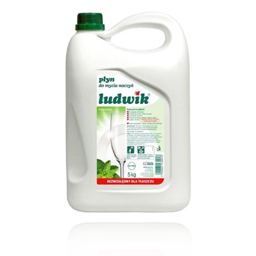 Płyn do mycia naczyń Ludwik 5 l miętowy