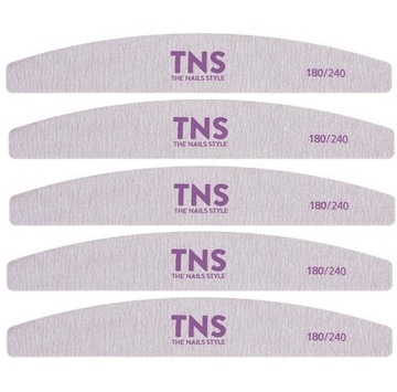 PILNIK TNS ŁÓDKA DO PAZNOKCI ŻELI 180/240 5szt