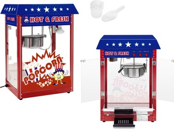 MASZYNA DO POPCORNU PRAŻONEJ KUKURYDZY 1600W INOX