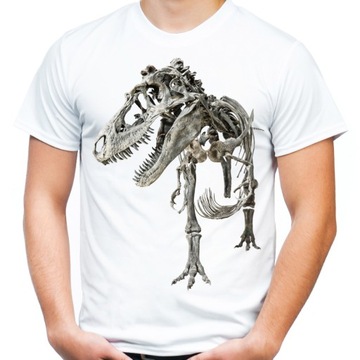 Koszulka z dinozaurem t-rex szkieletem raptorem S