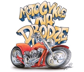 NAKLEJKA MOTOCYKL HOBBY UWAGA MOTOCYKLE NA DRODZE