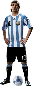 NAKLEJKI na ścianę MESSI piłka piłkarze 150x57 cm