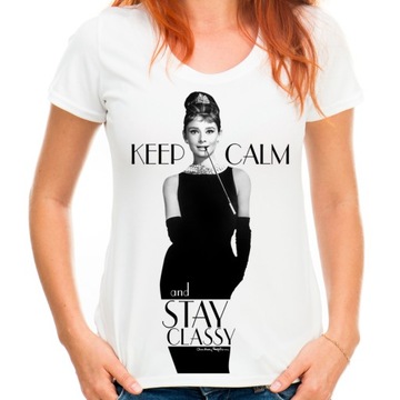 Koszulka z Audrey Hepburn dla mamy babci córki XXL