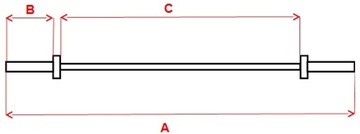 GRYF KRATOWNICA OLIMPIJSKA OB-34 86CM /INSPORTLINE