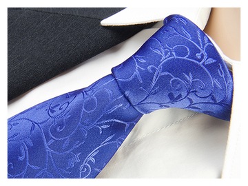 MIKROFIBRA Krawat Męski Ornament CHABROWY g166