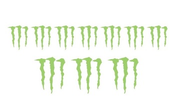 Naklejka MONSTER pazury na motor kask NAKLEJKI