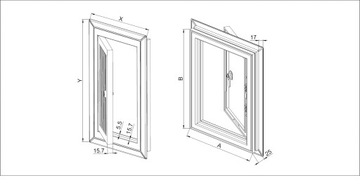 Крышка камеры 40х50 ПВХ МКОМ37