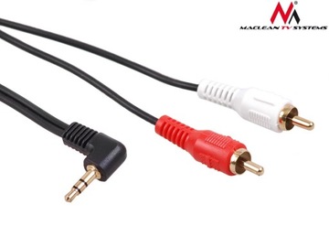 Кабель MACLEAN маленький Jack 3,5 градуса - 2RCA phono 5M