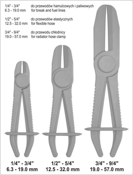 ЩИПЦЫ YATO ЗАЖИМЫ ДЛЯ ЖИДКОСТНЫХ ШЛАНГОВ