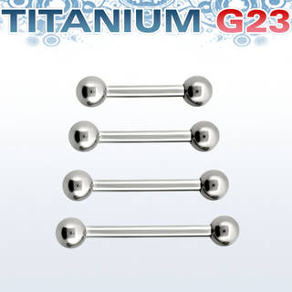 Kolczyk do sutka z tytanu G23 - długość 10 mm