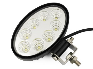 Lampa 8 LED robocza halogen 12V-24V 24W IP65 JAJO