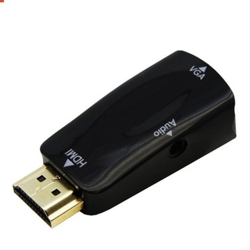 Adapter Konwerter z HDMI do VGA + AUDIO