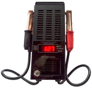 TESTER OPOROWY MIERNIK LCD DO AKUMULATORÓW 12V